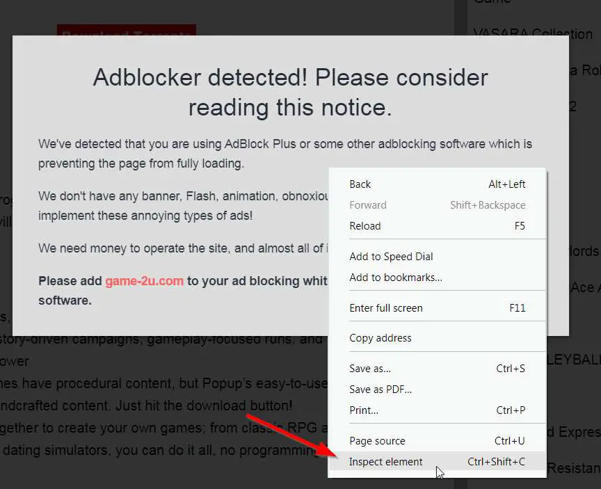 How to Bypass Adblock Detection Inspect Element