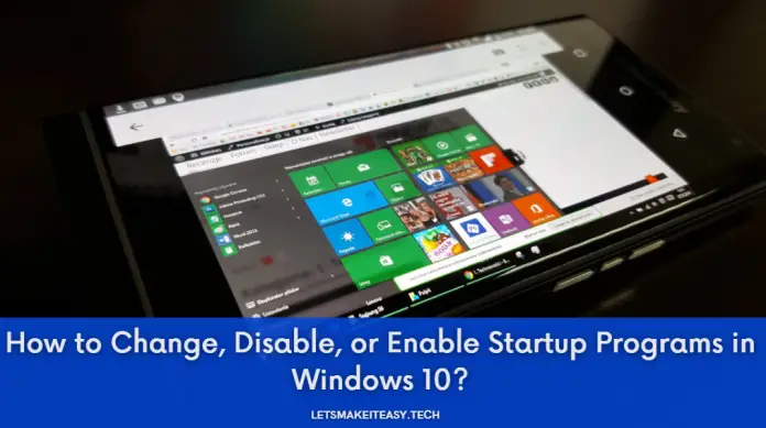 how to make a program run at startup win 10