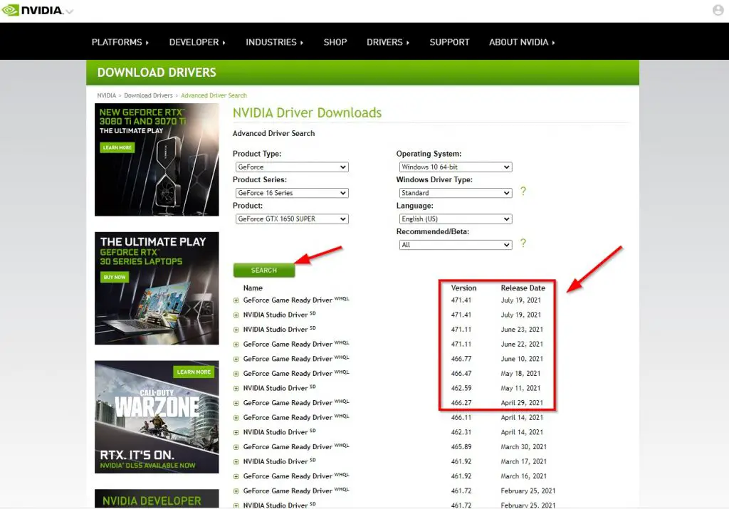 How to Download & Install Nvidia Drivers (Older Versions)