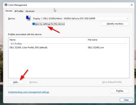 how to install icc profile windows 8.1