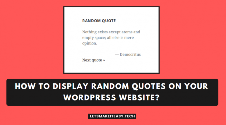 How to Display Random Quotes on Your WordPress Website?