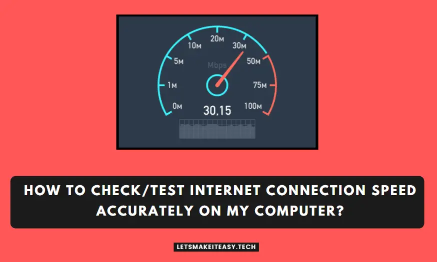 test internet connection speed my computer