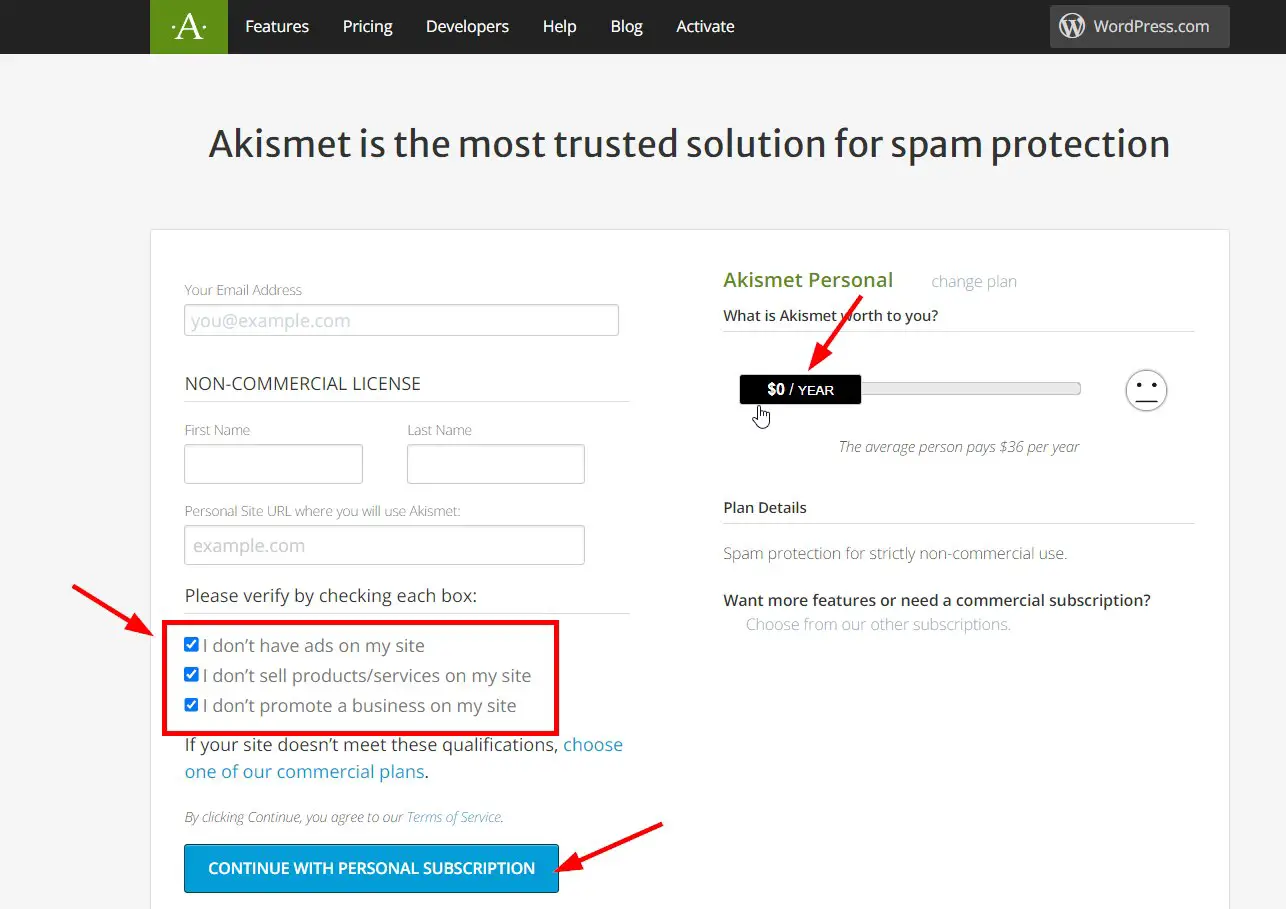 How To Get Free Akismet API Key For WordPress Blog?