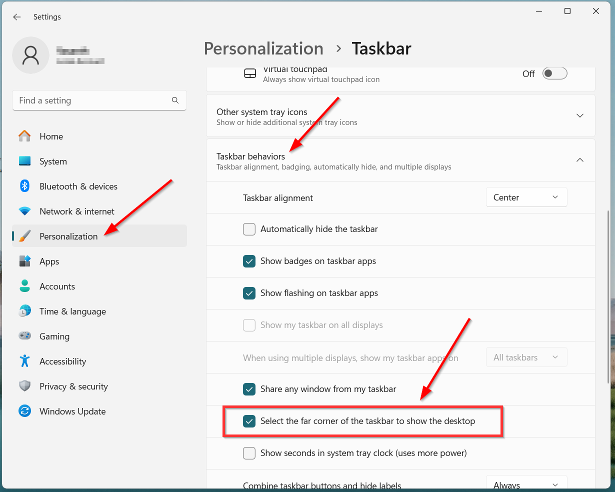 How to Fix "Show Desktop" Button Missing from Taskbar in Windows 11,10,8 & 7?